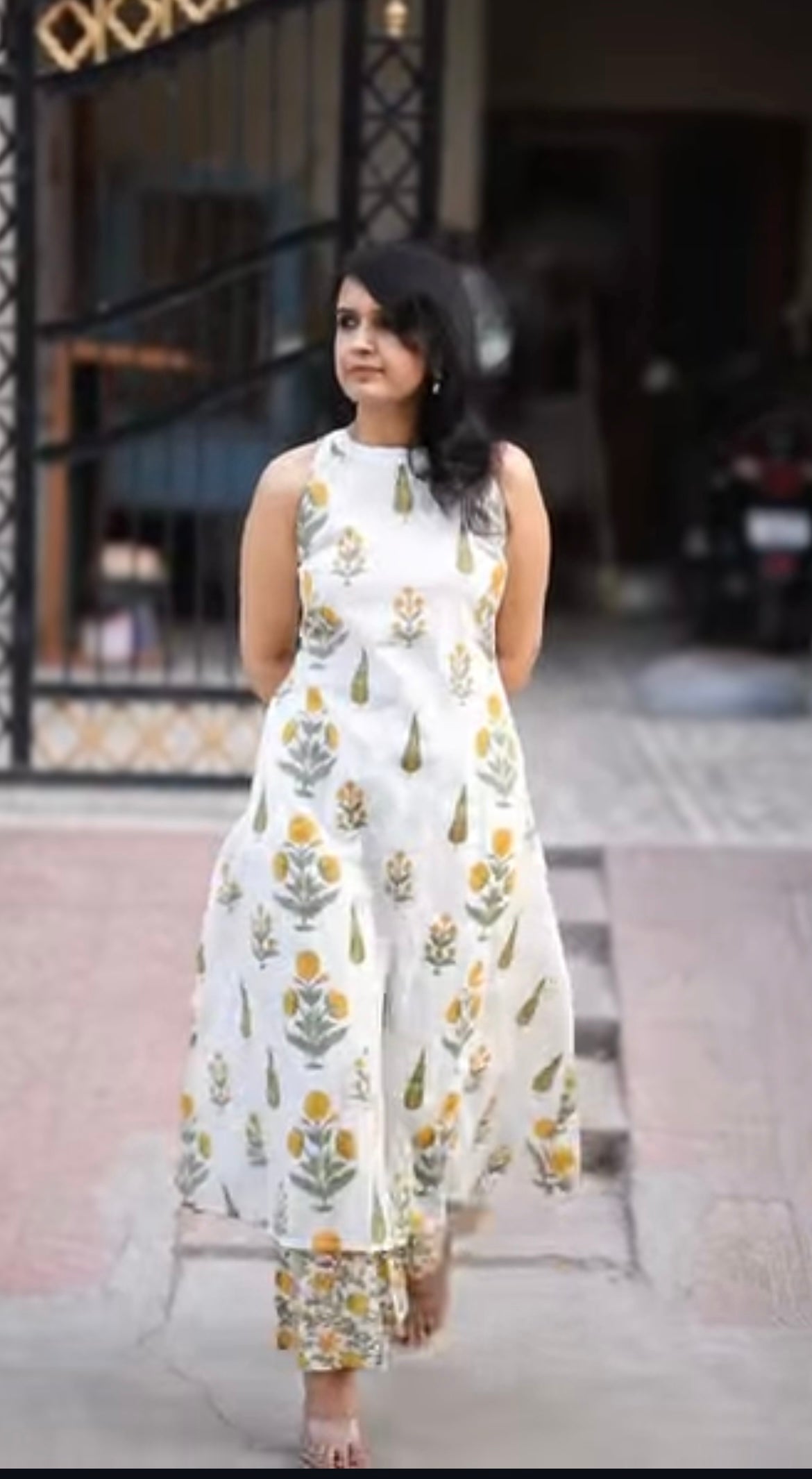 New Cotton Kurti with Pant Ethnic Set for Women