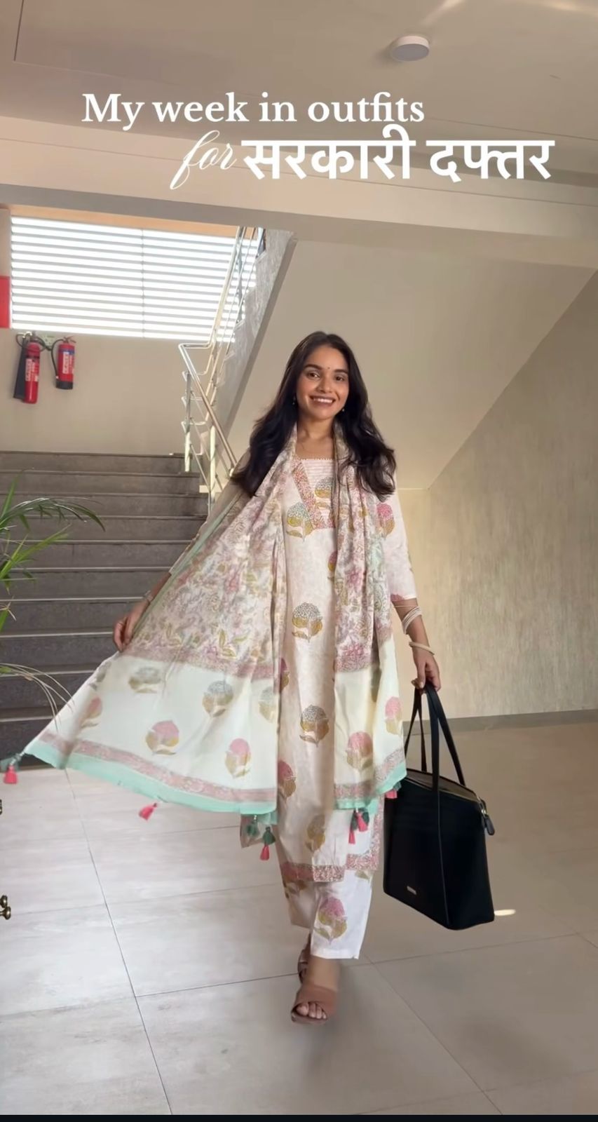 Women's Cotton Printed Kurta with Palazzo & Dupatta