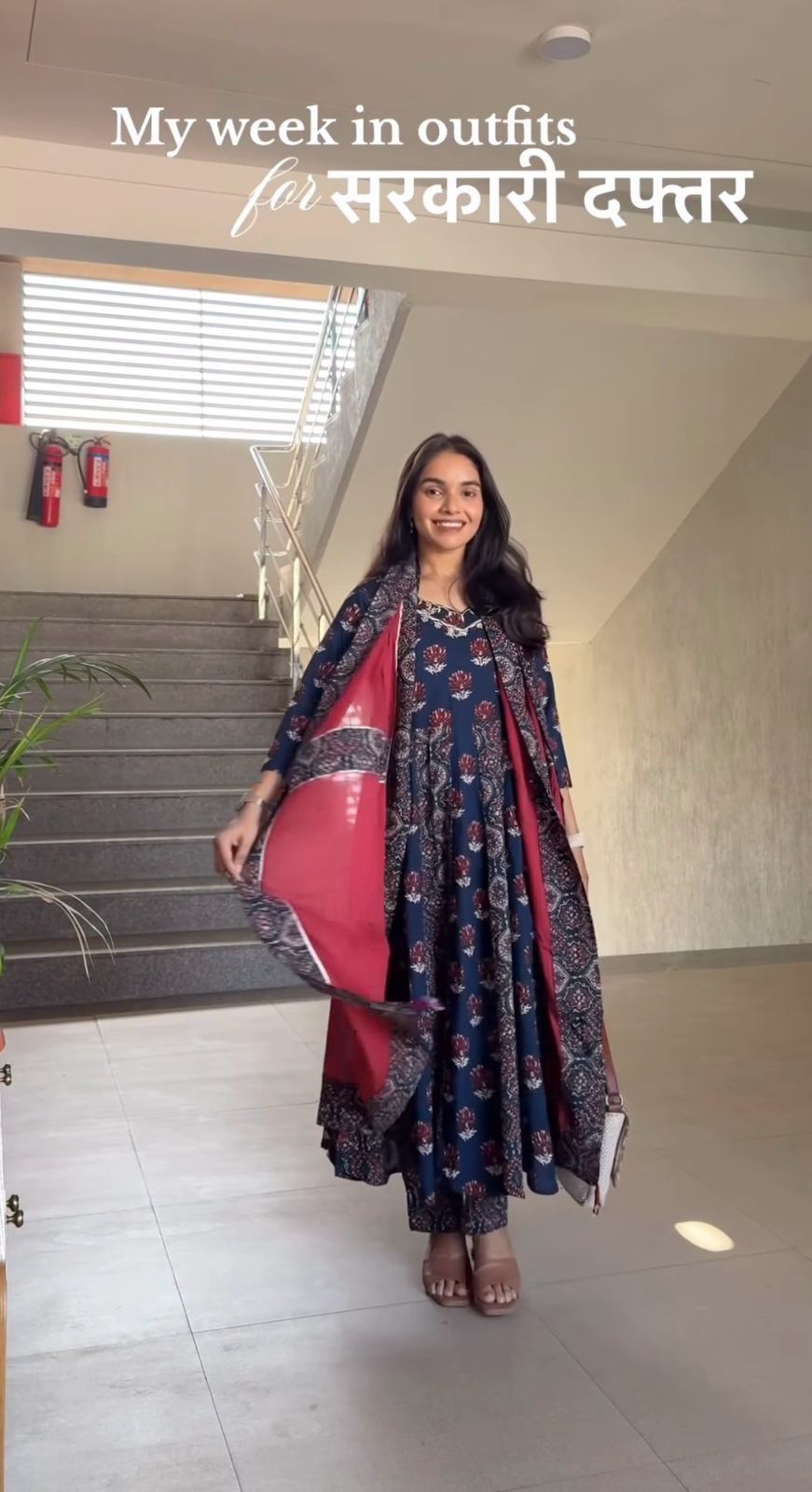 Women's Cotton Printed Kurta with Palazzo & Dupatta