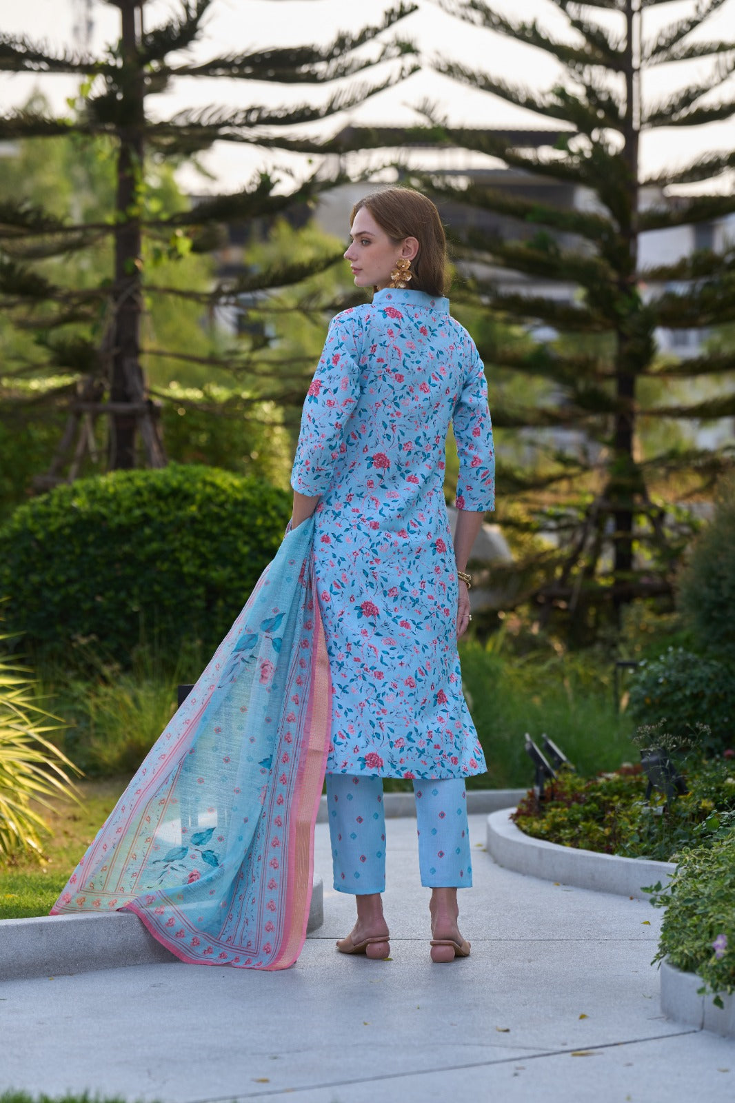 Women's  Vatican Kurti with Pant & Dupatta Set