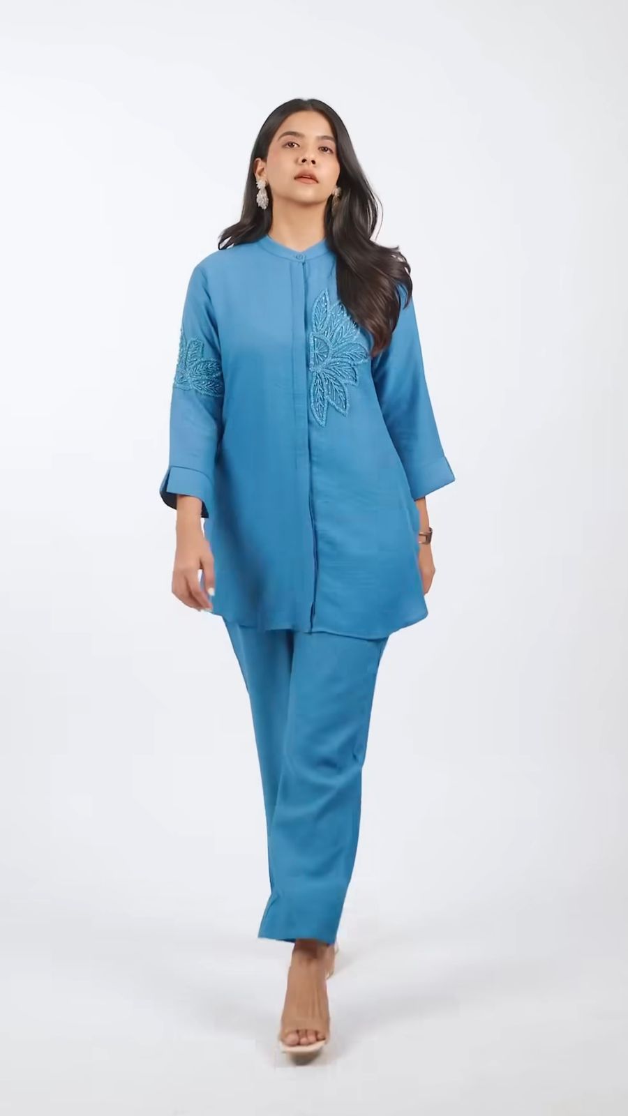 Flamezia Women Cotton Long Co-Ord Sets