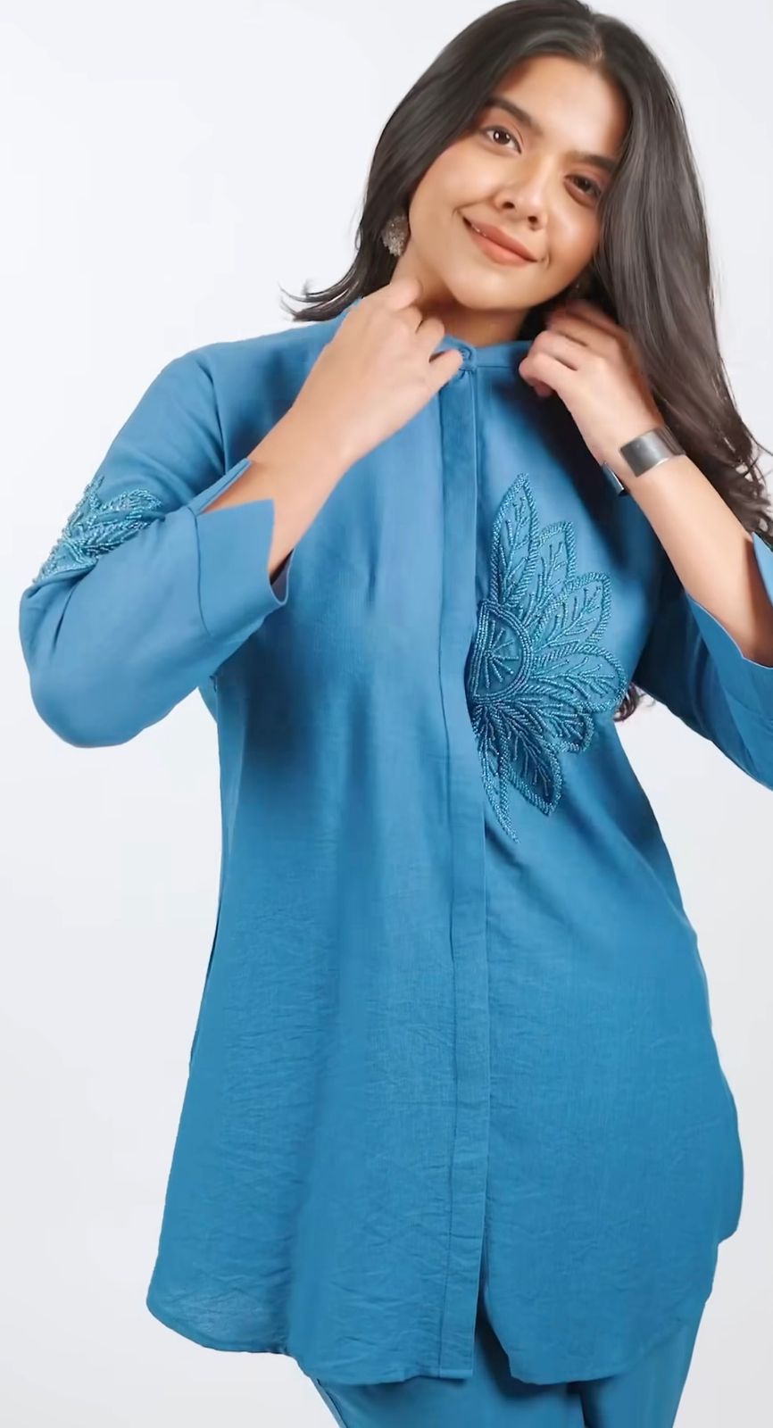 Flamezia Women Cotton Long Co-Ord Sets
