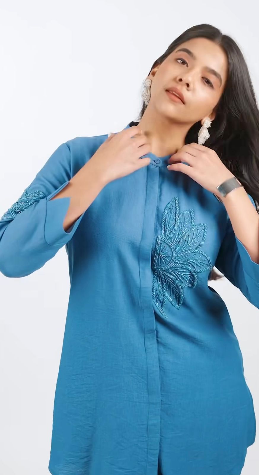 Flamezia Women Cotton Long Co-Ord Sets
