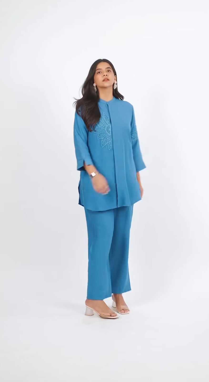 Flamezia Women Cotton Long Co-Ord Sets