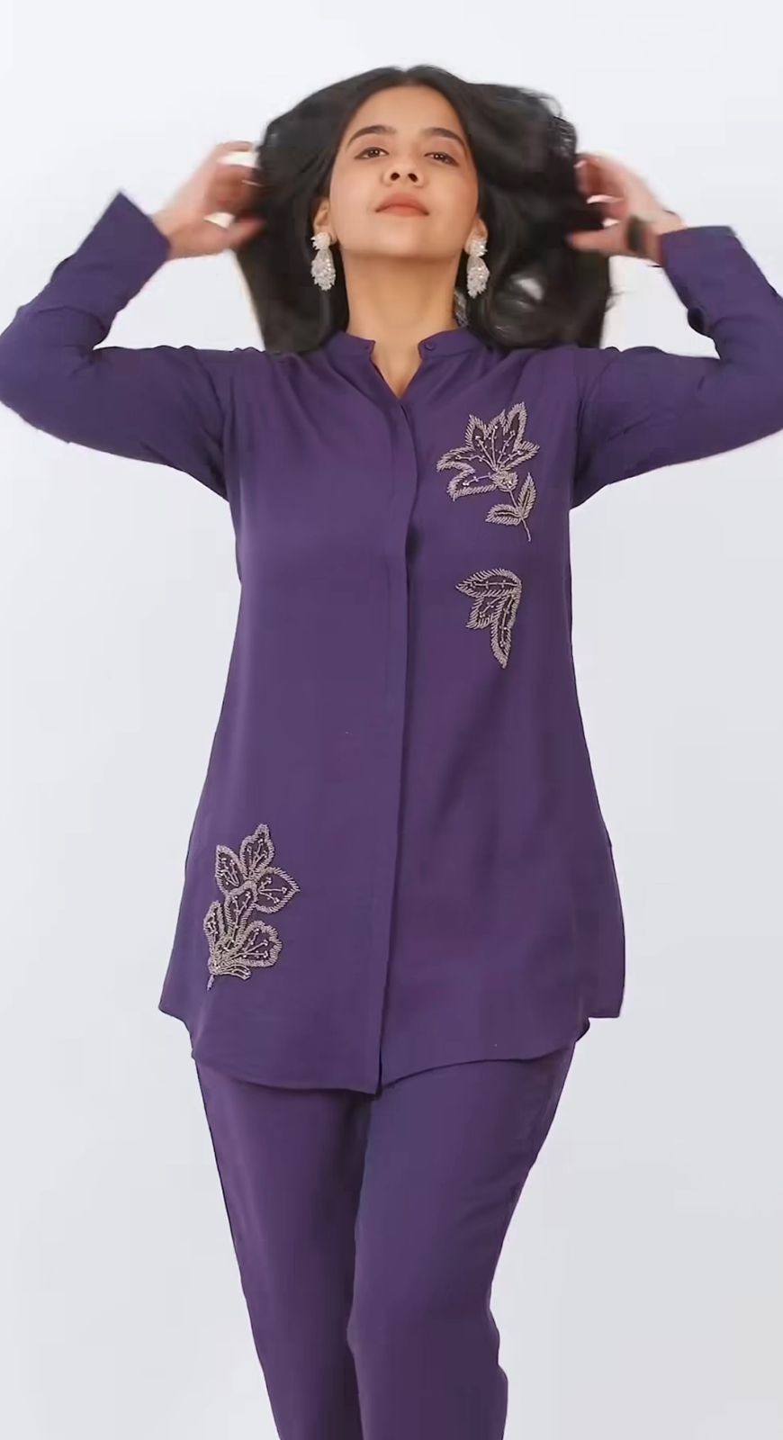 Flamezia Women Cotton Long Co-Ord Sets