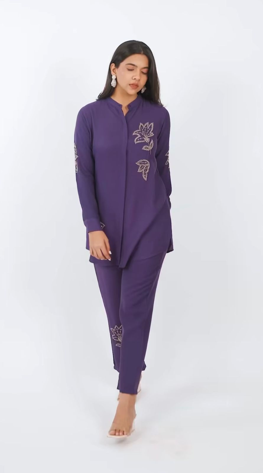 Flamezia Women Cotton Long Co-Ord Sets