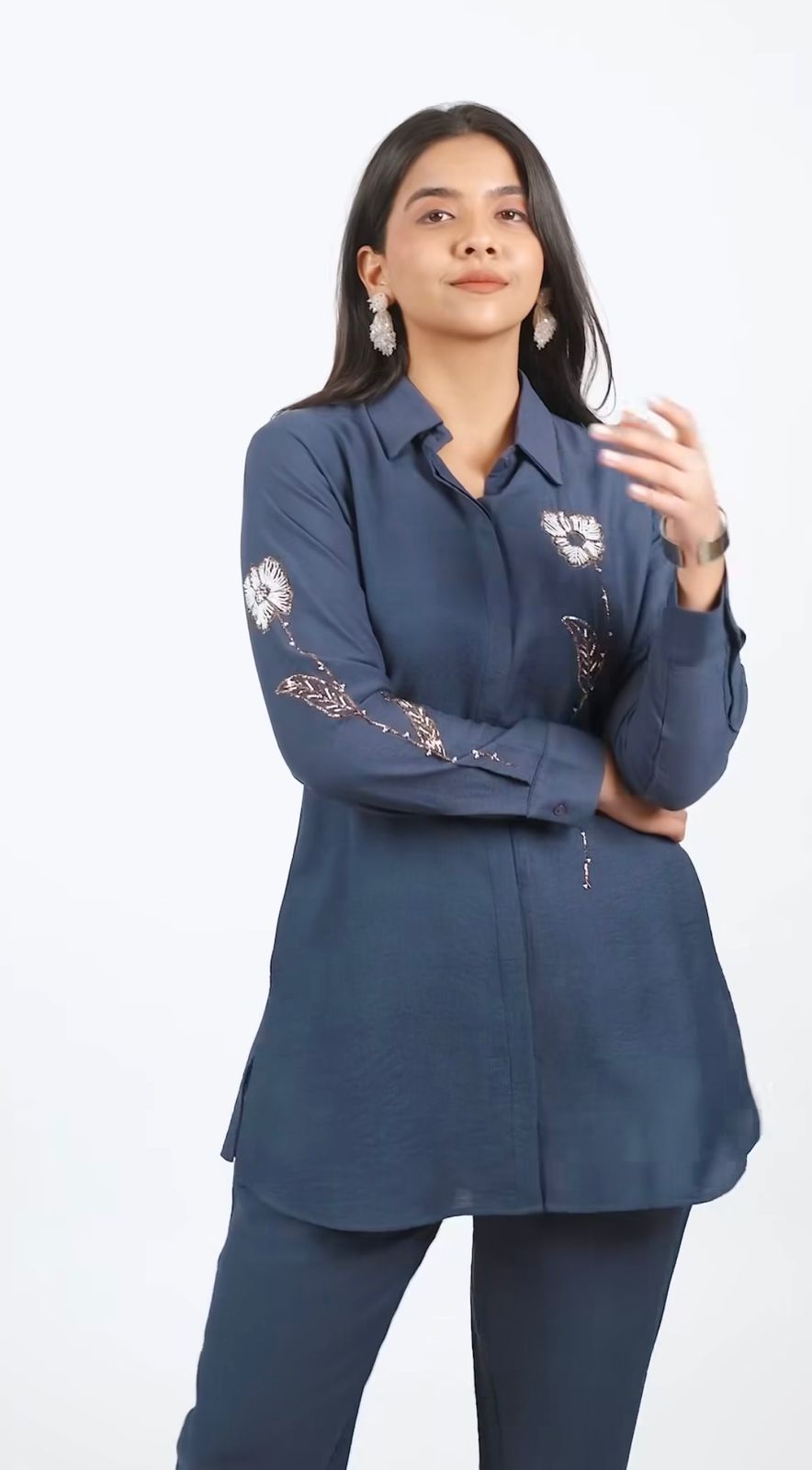 Flamezia Women Cotton Long Co-Ord Sets