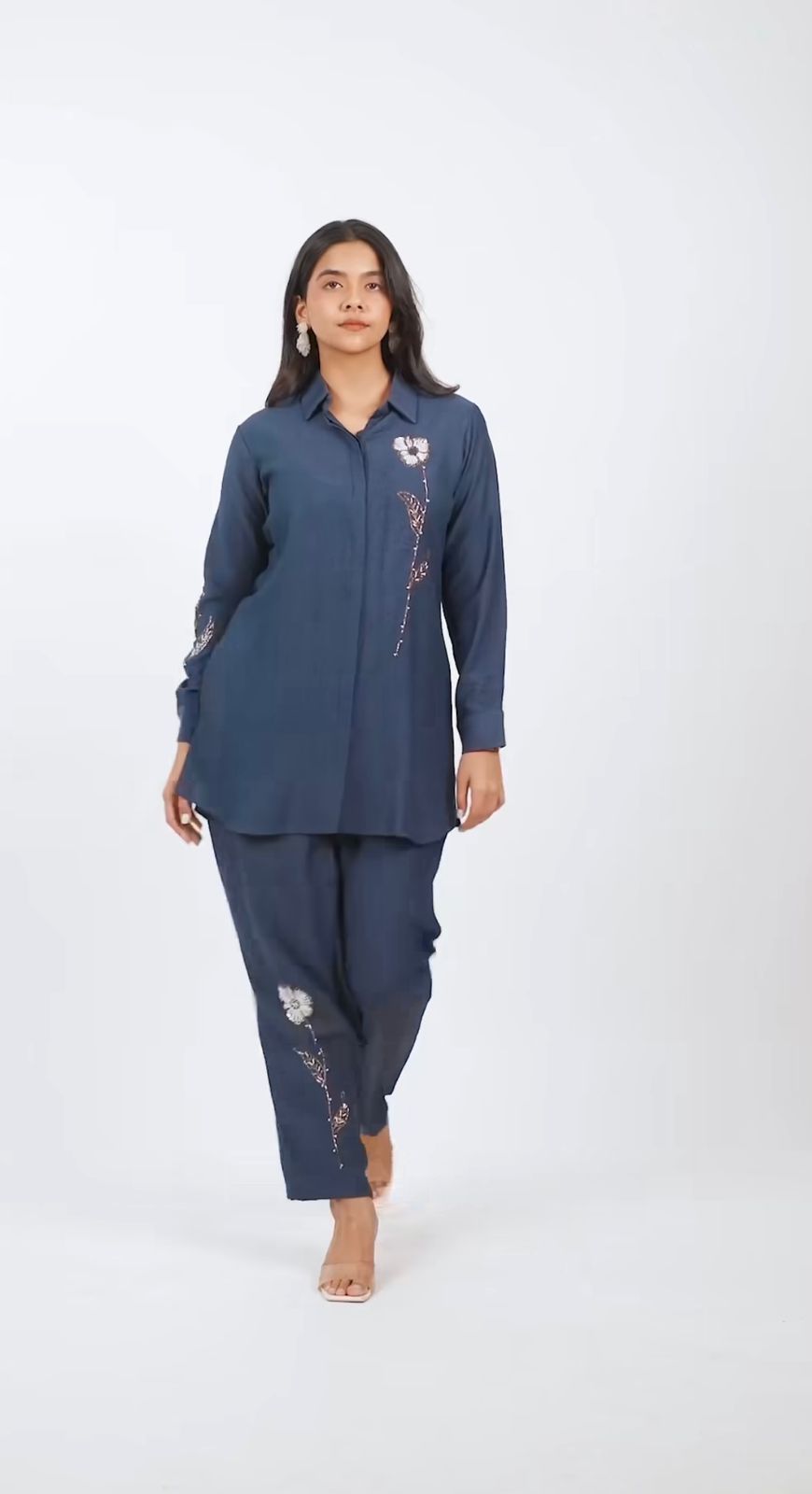Flamezia Women Cotton Long Co-Ord Sets
